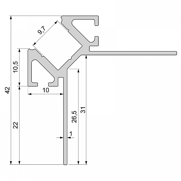 Профиль Deko-Light EV-02-08 975351