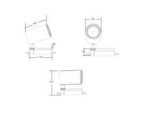 Трековый светильник Maytoni Vuoro Trinity TR029-3-10W3K-W