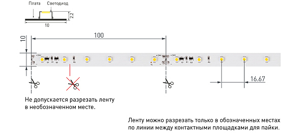 LED лента Arlight Стабилизированная 025009