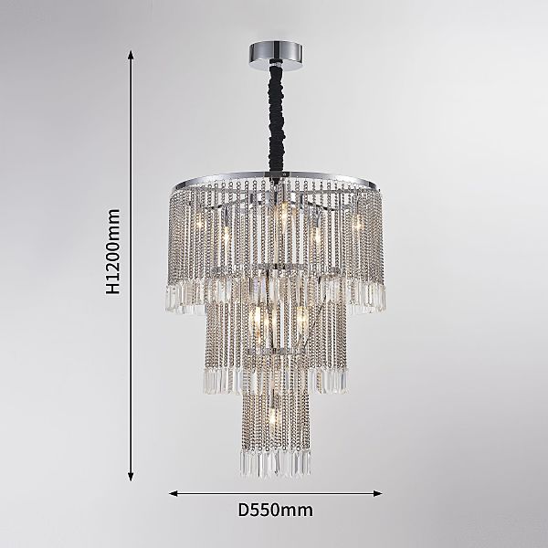 Люстра каскадная Favourite Ignis 2924-9P