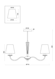 Потолочная люстра Freya Osborn FR2027PL-03N