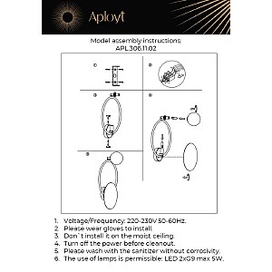 Настенный светильник Aployt Elonora APL.306.11.02