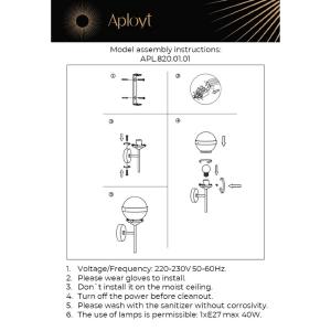 Настенное бра Aployt Lulu APL.820.01.01