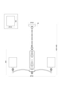 Подвесная люстра Freya Riverside FR1007PL-07N
