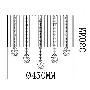 Потолочная люстра MW Light Жаклин 465017006