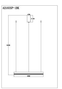 Подвесная люстра Arte Lamp Mercury A2183SP-1BK