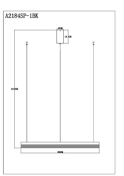 Подвесная люстра Arte Lamp Mercury A2184SP-1BK