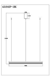 Подвесная люстра Arte Lamp Mercury A2184SP-1BK