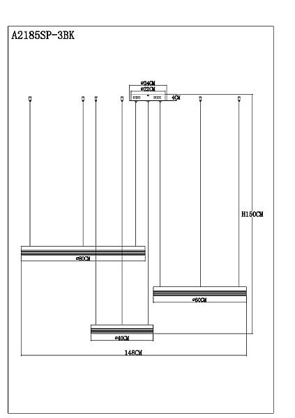 Подвесная люстра Arte Lamp Mercury A2185SP-3BK