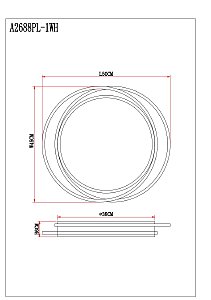 Светильник потолочный Arte Lamp Sonny A2688PL-1WH