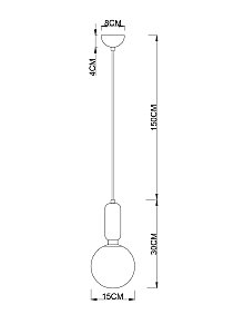 Светильник подвесной Arte Lamp Bolla-Sola A3315SP-1PB