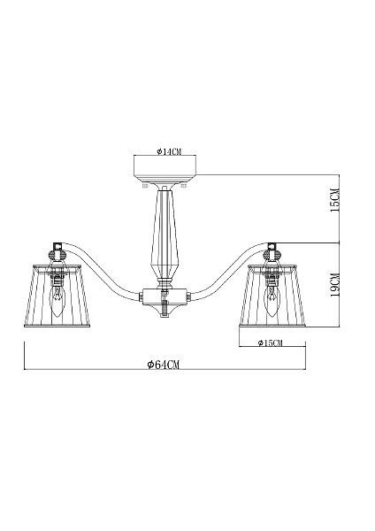 Потолочная люстра Arte Lamp Talitha A4047PL-5CC