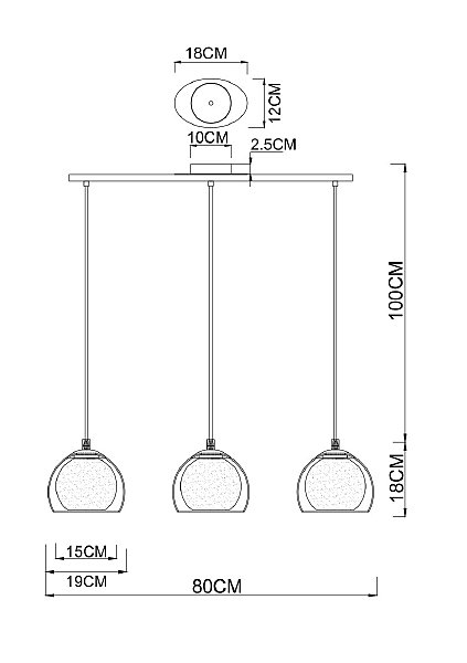 Светильник подвесной Arte Lamp Rastaban A7984SP-3CC