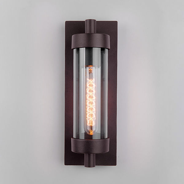 Уличный настенный светильник Elektrostandard Pipe Pipe D (35151/D) коричневый