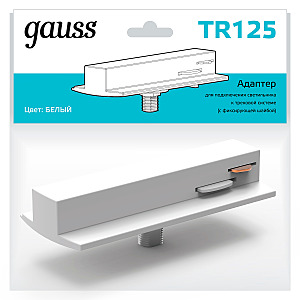 Адаптер для подключения светильника к трековой системе (с фиксирующей шайбой) Gauss Track TR125