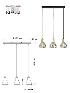 Светильник подвесной Rivoli Kassandra 3118-303