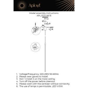 Светильник подвесной Aployt Gabi APL.0124.06.15