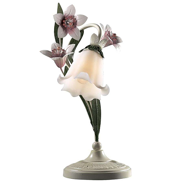 Настольная лампа с цветочками Vergina 1511/1T Odeon Light