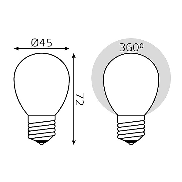 Светодиодная лампа Gauss 105202109-D