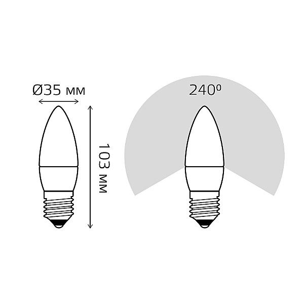 Светодиодная лампа Gauss 30212