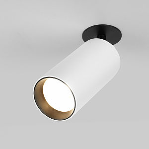 Встраиваемый светильник Elektrostandard Diffe Diffe белый/черный 15W 4200K (25066/LED)