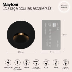 Подсветка для ступеней Maytoni Bil O015SL-L3B3K