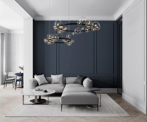Подвесная люстра Delight Collection Art Deco Bubble 8828P/L black/clear
