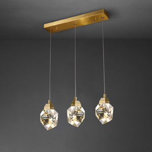 Светильник подвесной Delight Collection Crystal rock II 9701P/3L brass