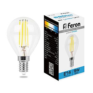 Светодиодная лампа LB-509 Feron 38223 E14 9Вт 6400