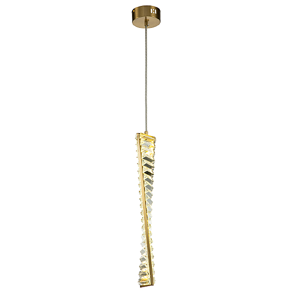Светильник подвесной Indigo Frizzante 12015/1P Brass V000043L