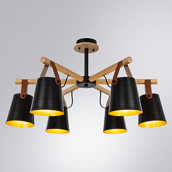 Потолочная люстра Arte Lamp Thomas A7032PL-6BK