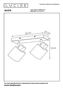 Светильник спот Lucide Alion 17999/02/30