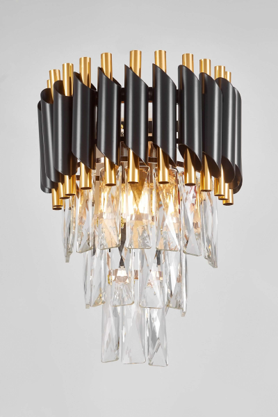 Настенное бра Lumina Deco Funneli LDW 6003-2 BK+F.GD