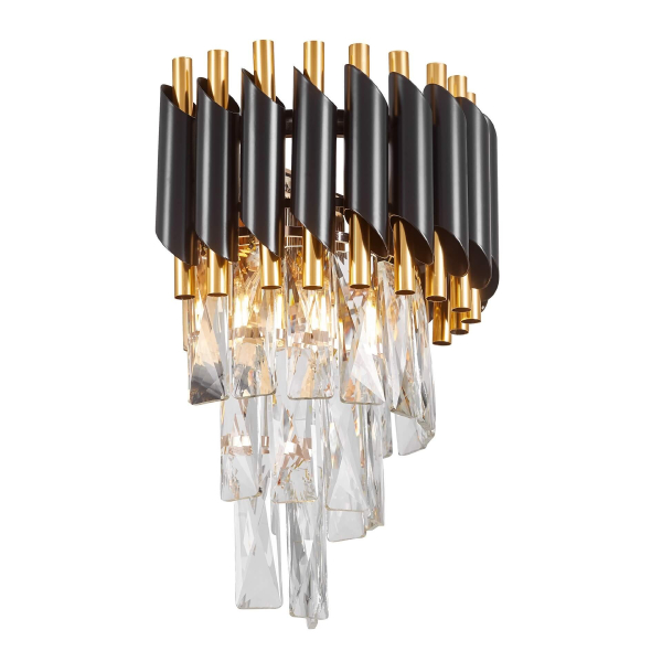 Настенное бра Lumina Deco Funneli LDW 6003-2 BK+F.GD