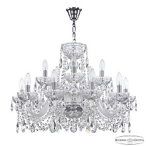 Подвесная люстра Bohemia 5402 5402/10+5/240 Ni Clear/M-1G