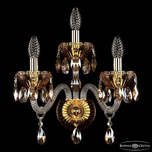 Настенное бра Bohemia 5417 5417B/2+1/165 G Amber/M-1G K721