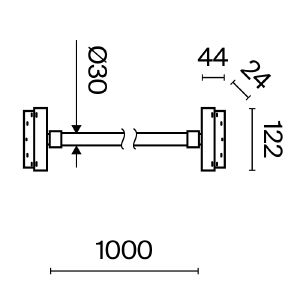 Трековый светильник Maytoni Tau Exility TR101-2-20W3K-B