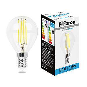 Светодиодная лампа LB-515 Feron 38251 E14 15Вт 6400