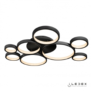 Потолочная люстра ILedex Ring Star 9004-8L-X BK