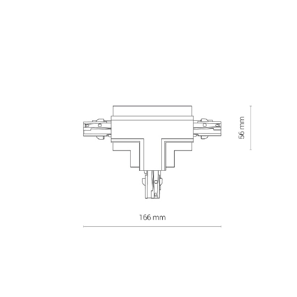 Коннектор T-образный правый Nowodvorski Ctls Power 8682