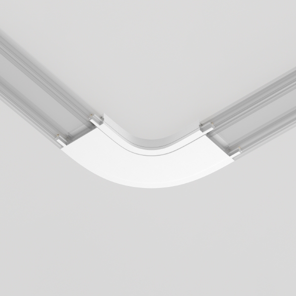 Коннектор питания полукруглый Maytoni Accessories for tracks Radity TRA084CR-11W