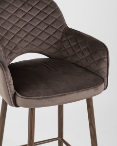 Полубарный стул Stool Group Венера диамант MC16-2YSC VELVET HLR-49 DUAL