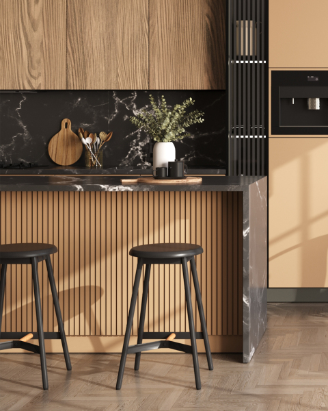 Полубарный стул Stool Group Knobb 9117H65 black