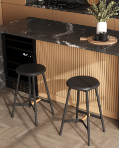 Полубарный стул Stool Group Knobb 9117H65 black