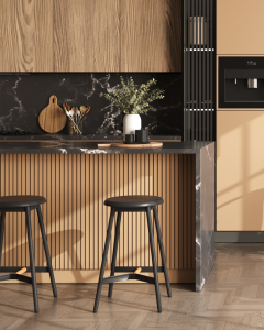 Полубарный стул Stool Group Knobb 9117H65 black