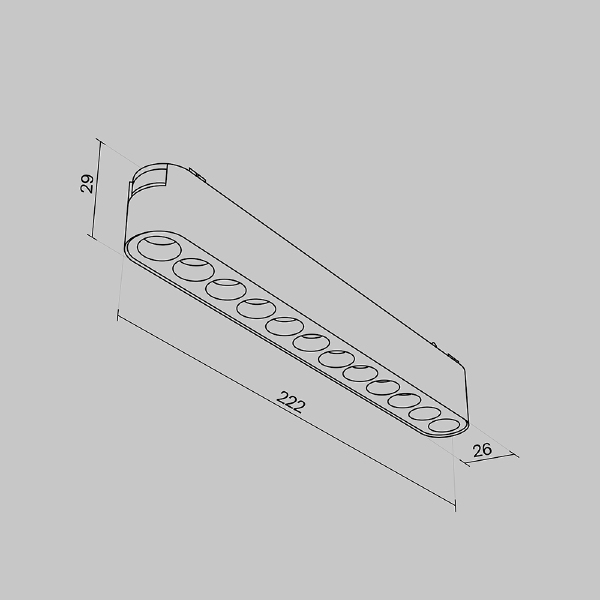 Трековый светильник Maytoni POINTS Radity TR082-1-12W3K-M-W