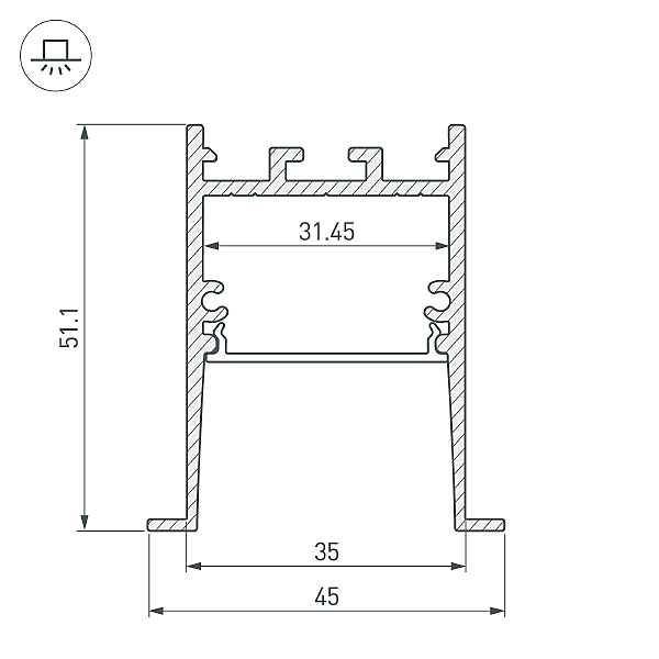 Профиль Arlight Sl-Comfort 031767