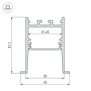 Профиль Arlight Sl-Comfort 031767