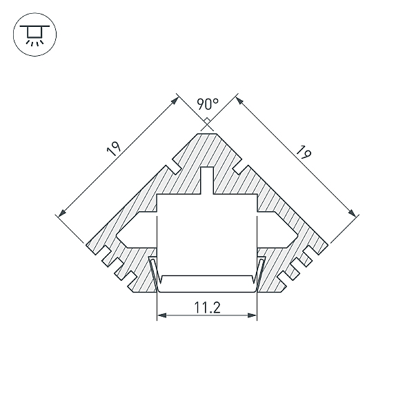 Профиль Arlight Pds 018264