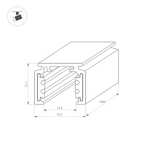 Шинопровод Arlight Mag-Orient 037309